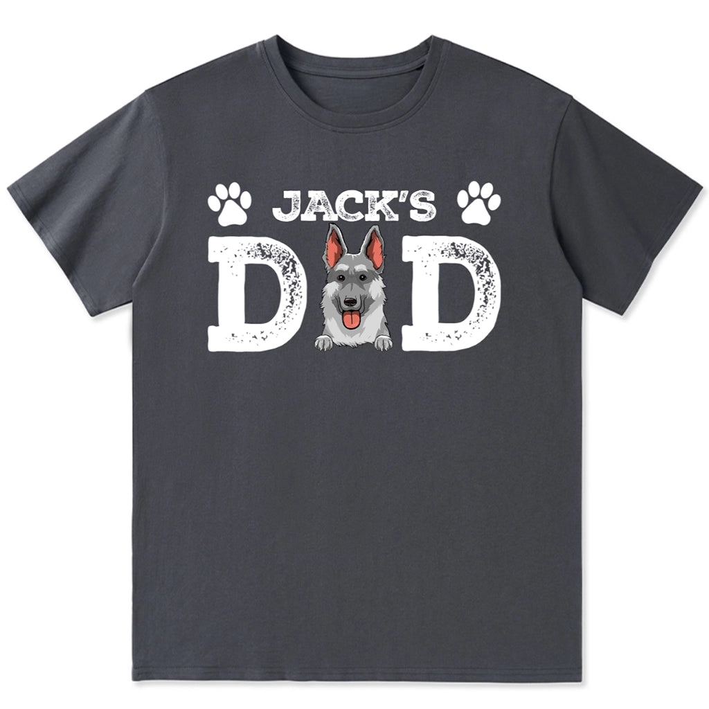 Distressed Dog Dad Dog MOM - Personalized Custom Unisex T-shirt