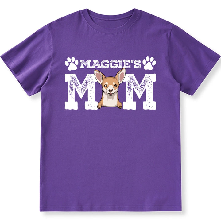 Distressed Dog Dad Dog MOM - Personalized Custom Unisex T-shirt