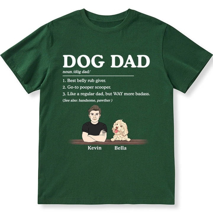 Dog Dad Best Belly Rub Giver - Personalized Custom Unisex T-shirt