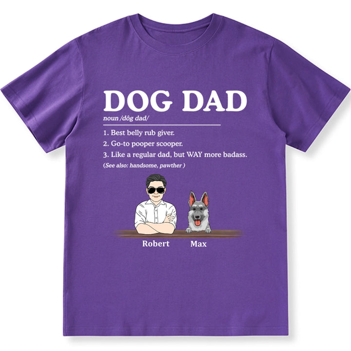 Dog Dad Best Belly Rub Giver - Personalized Custom Unisex T-shirt