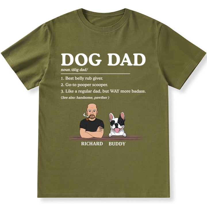 Dog Dad Best Belly Rub Giver - Personalized Custom Unisex T-shirt