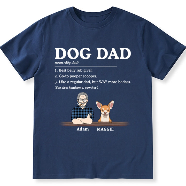 Dog Dad Best Belly Rub Giver - Personalized Custom Unisex T-shirt