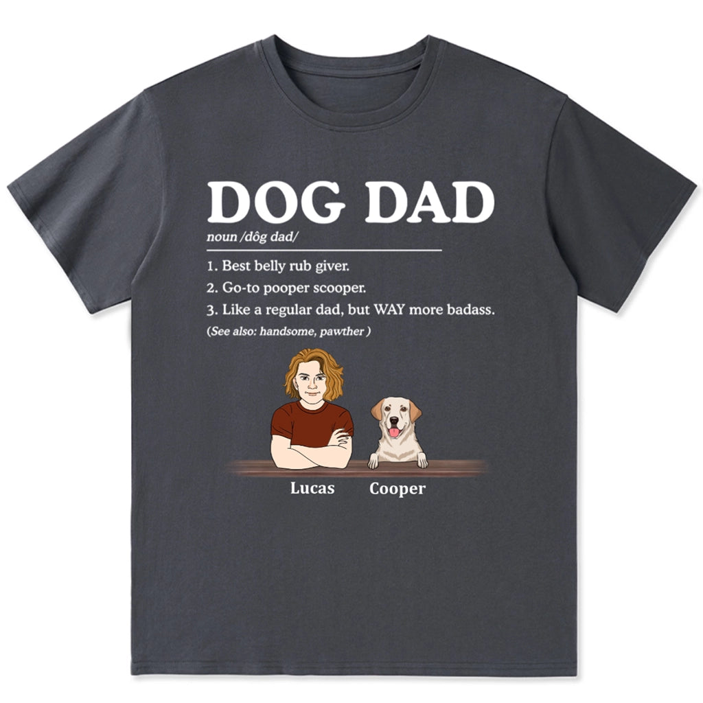 Dog Dad Best Belly Rub Giver - Personalized Custom Unisex T-shirt