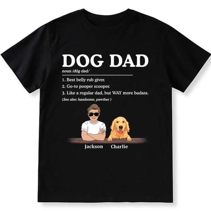 Dog Dad Best Belly Rub Giver - Personalized Custom Unisex T-shirt