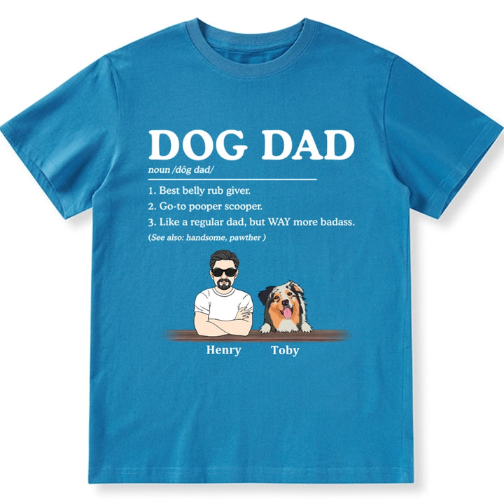 Dog Dad Best Belly Rub Giver - Personalized Custom Unisex T-shirt