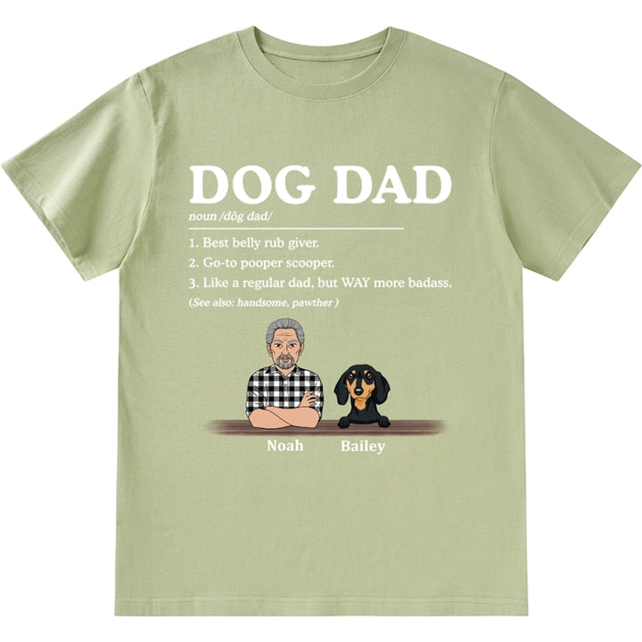 Dog Dad Best Belly Rub Giver - Personalized Custom Unisex T-shirt