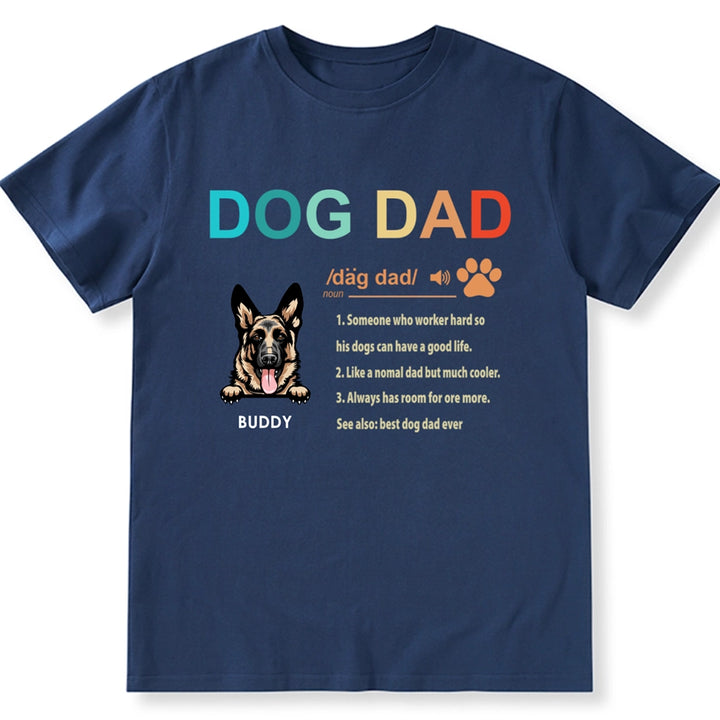 Dog Dad Definition - Personalized Custom Unisex T-shirt