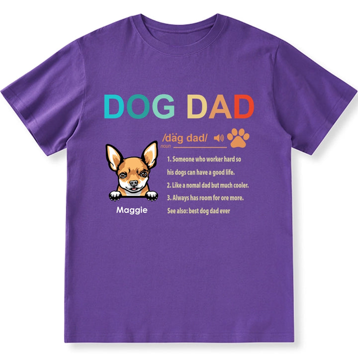 Dog Dad Definition - Personalized Custom Unisex T-shirt