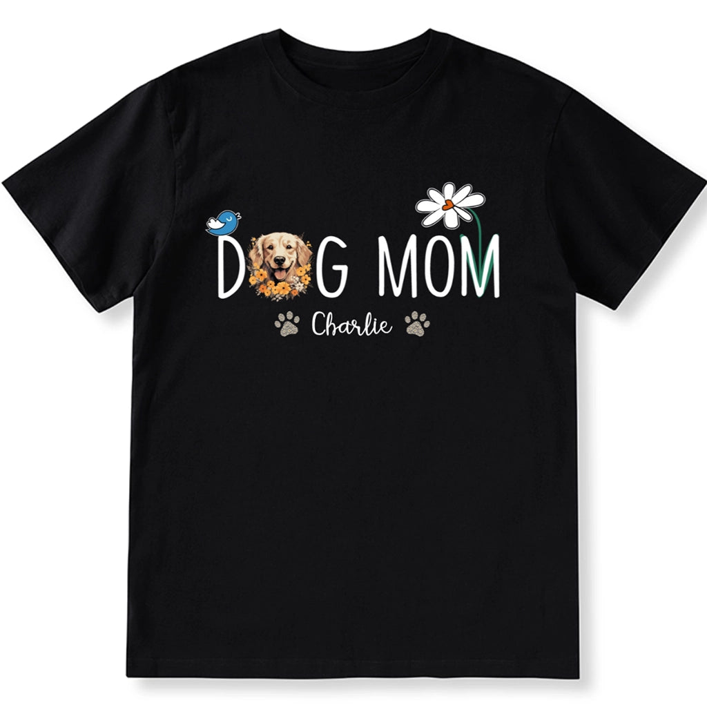 Dog Mom Daisy - Personalized Custom Unisex T-shirt