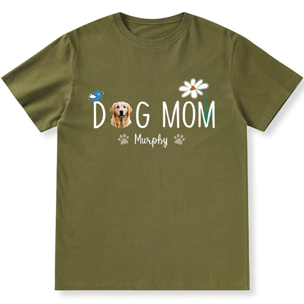 Dog Mom Daisy - Personalized Custom Unisex T-shirt