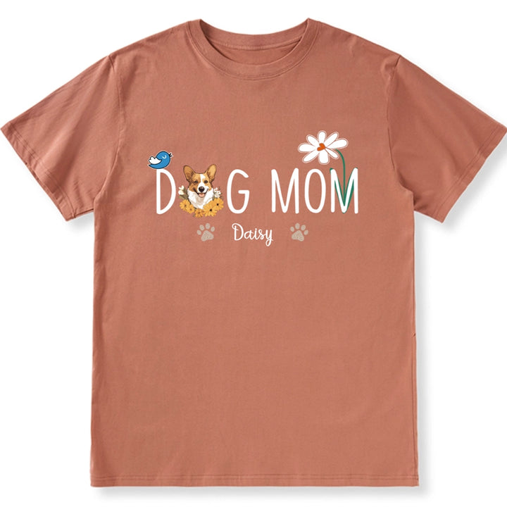 Dog Mom Daisy - Personalized Custom Unisex T-shirt