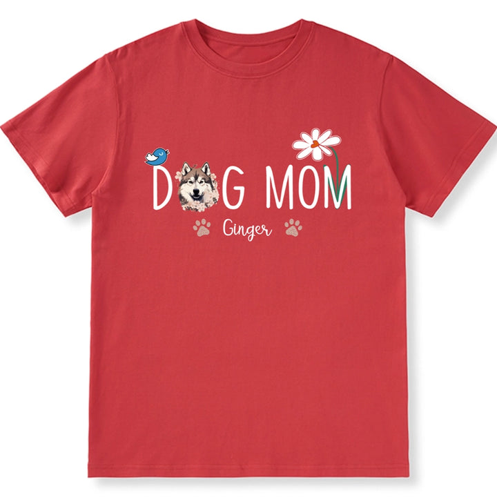 Dog Mom Daisy - Personalized Custom Unisex T-shirt