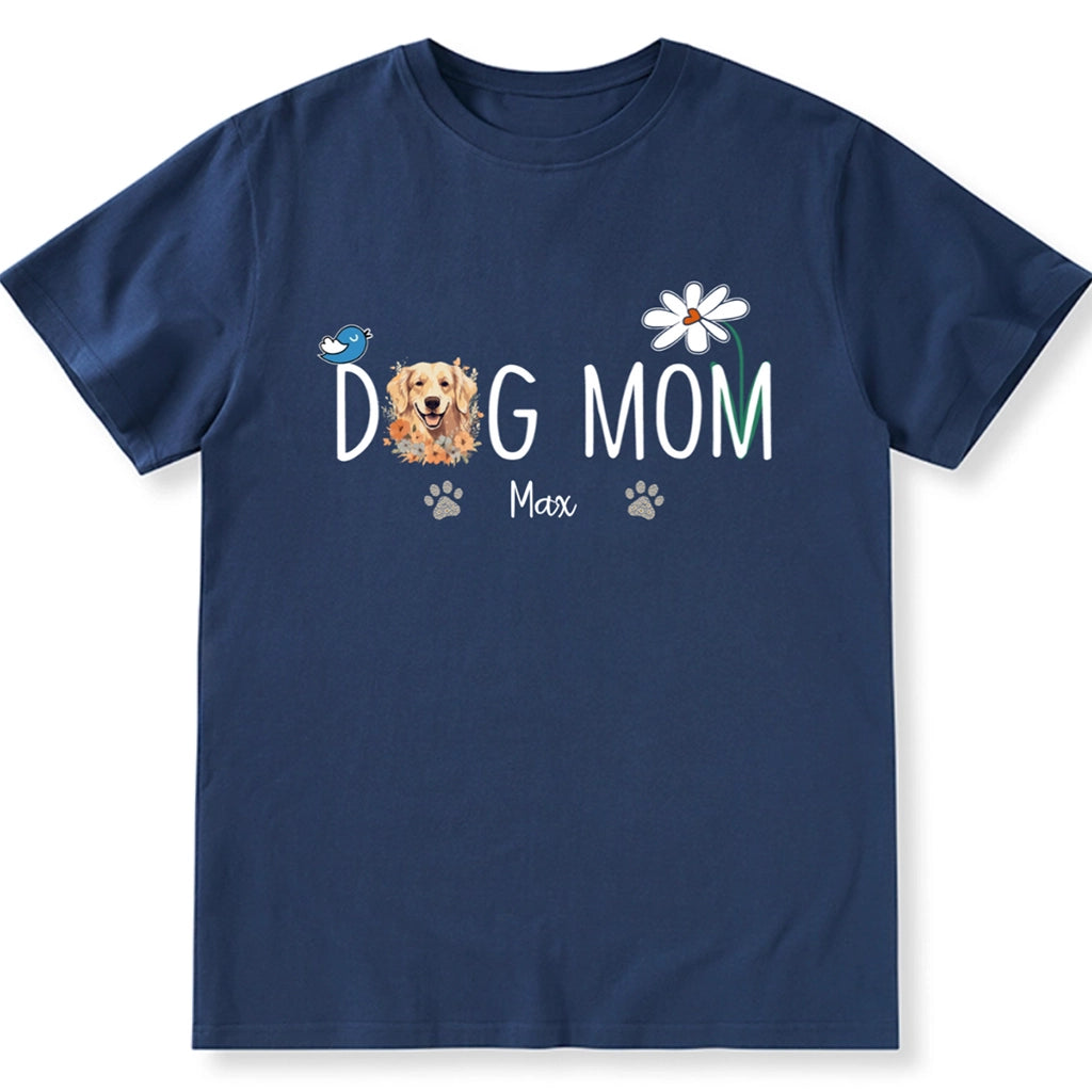 Dog Mom Daisy - Personalized Custom Unisex T-shirt