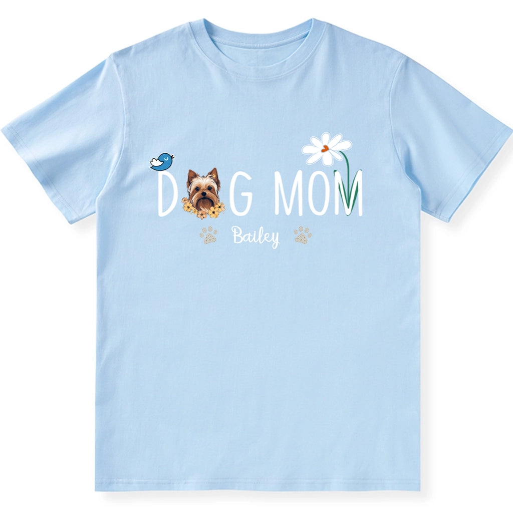 Dog Mom Daisy - Personalized Custom Unisex T-shirt