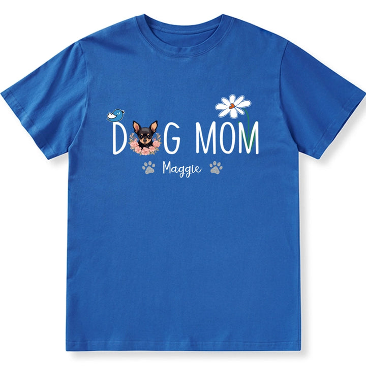 Dog Mom Daisy - Personalized Custom Unisex T-shirt