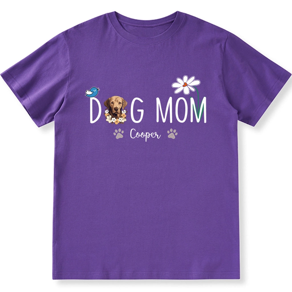 Dog Mom Daisy - Personalized Custom Unisex T-shirt