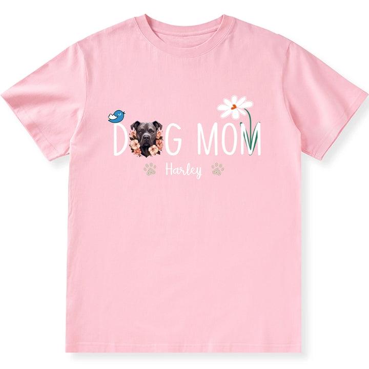 Dog Mom Daisy - Personalized Custom Unisex T-shirt