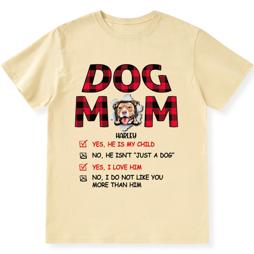 Floral Dog Mom - Personalized Custom Unisex T-shirt