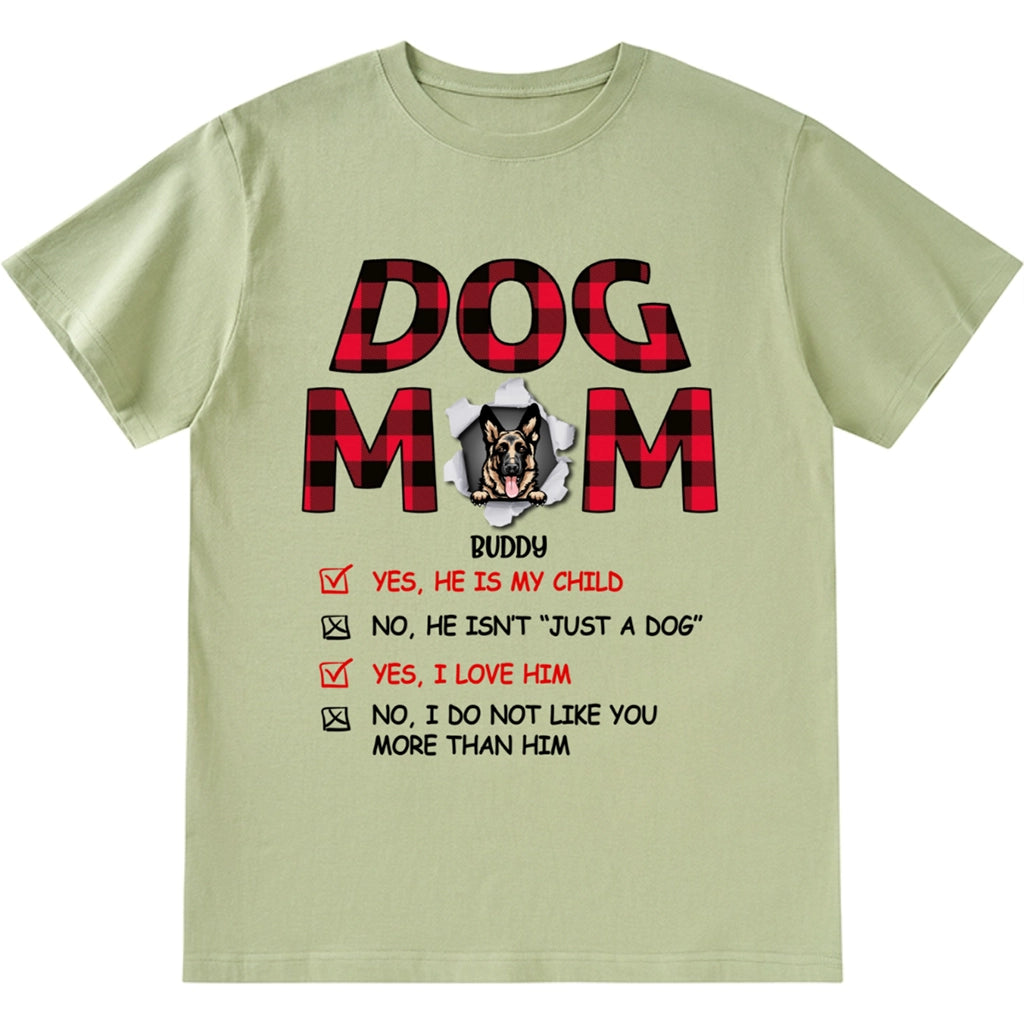 Floral Dog Mom - Personalized Custom Unisex T-shirt