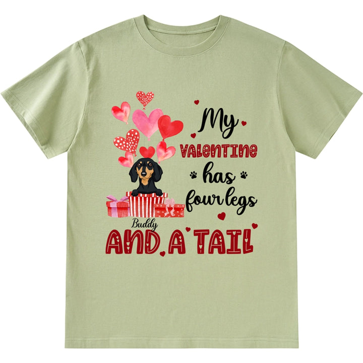 Four Legged Valentine - Personalized Custom Unisex T-shirt