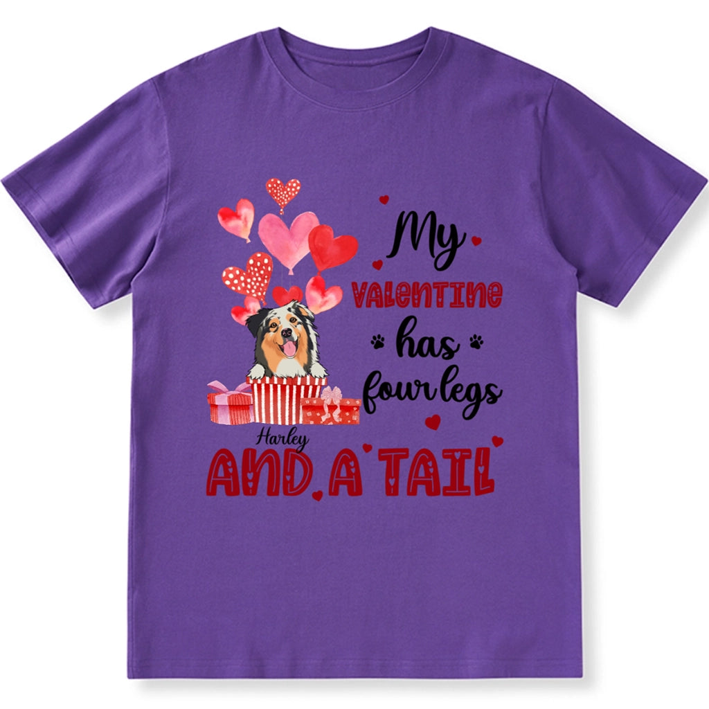 Four Legged Valentine - Personalized Custom Unisex T-shirt