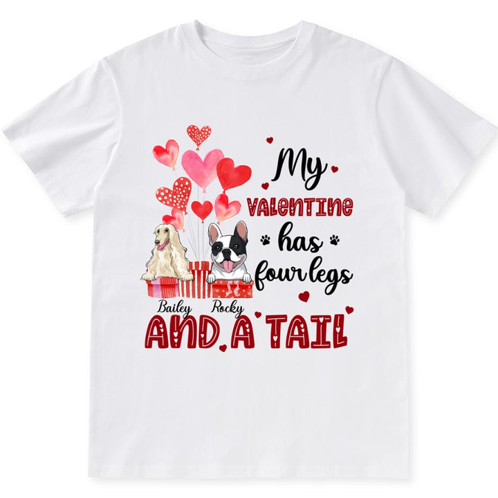 Four Legged Valentine - Personalized Custom Unisex T-shirt