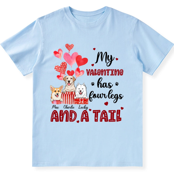 Four Legged Valentine - Personalized Custom Unisex T-shirt