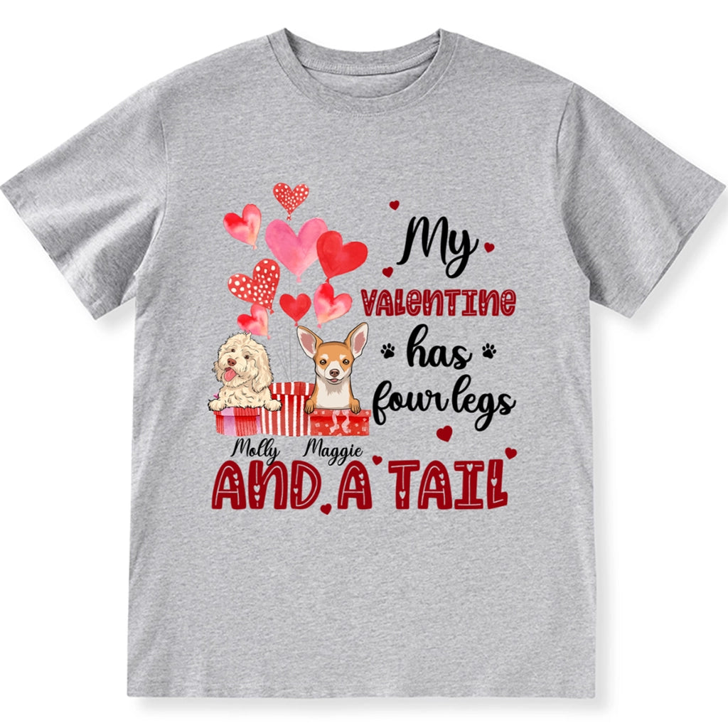 Four Legged Valentine - Personalized Custom Unisex T-shirt