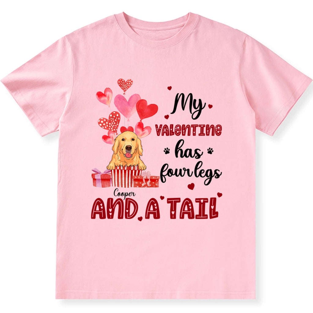 Four Legged Valentine - Personalized Custom Unisex T-shirt