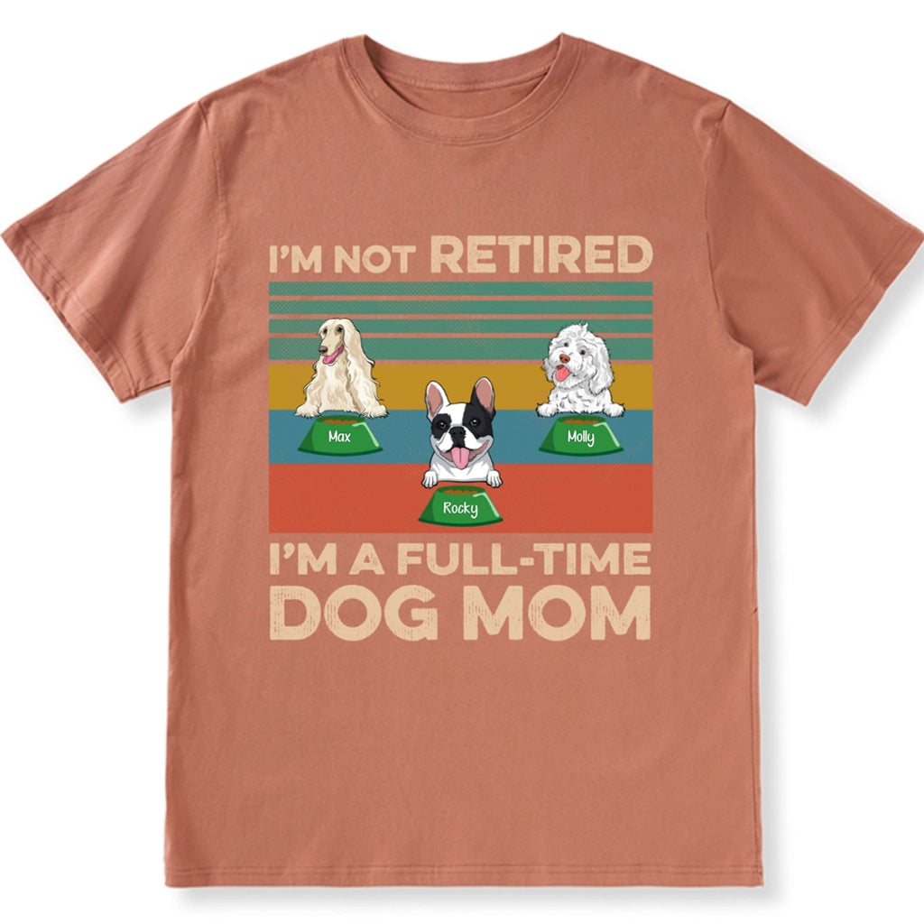 Full-Time Dog Dad Dog Mom - Personalized Custom Unisex T-shirt