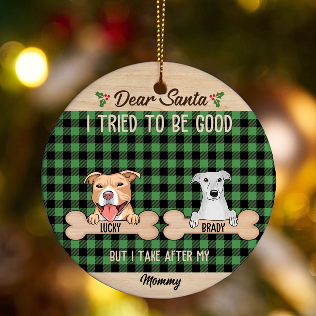 I Tried To Be Good - Personalized Christmas Ornament