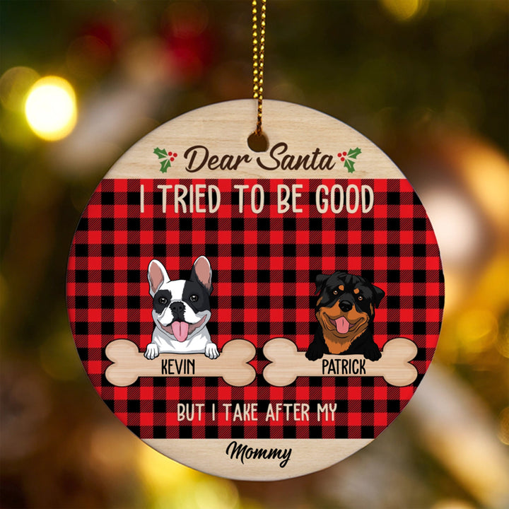 I Tried To Be Good - Personalized Christmas Ornament