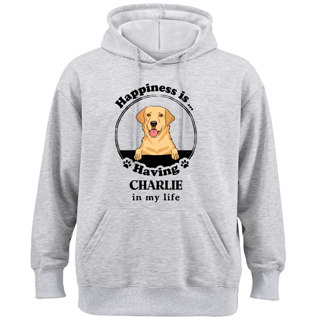 Happiness Is Having A Dog - Personalized Custom Hoodie