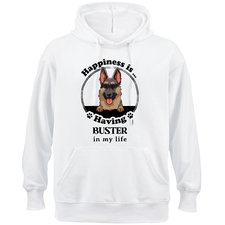 Happiness Is Having A Dog - Personalized Custom Hoodie