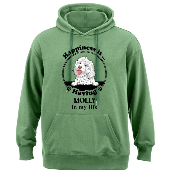 Happiness Is Having A Dog - Personalized Custom Hoodie