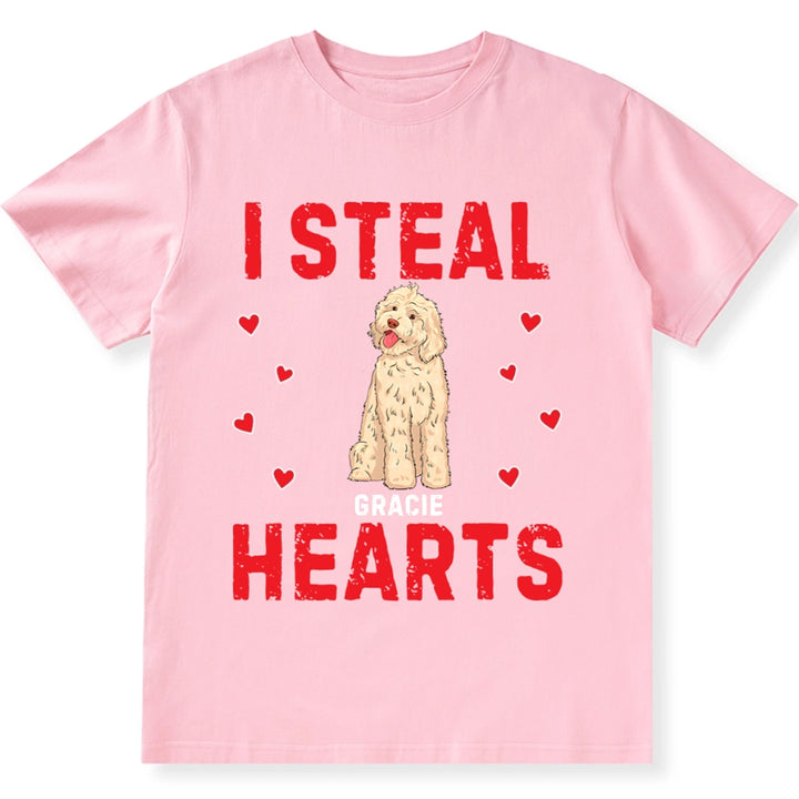 I STEAL HEARTS - Personalized Custom Unisex T-shirt