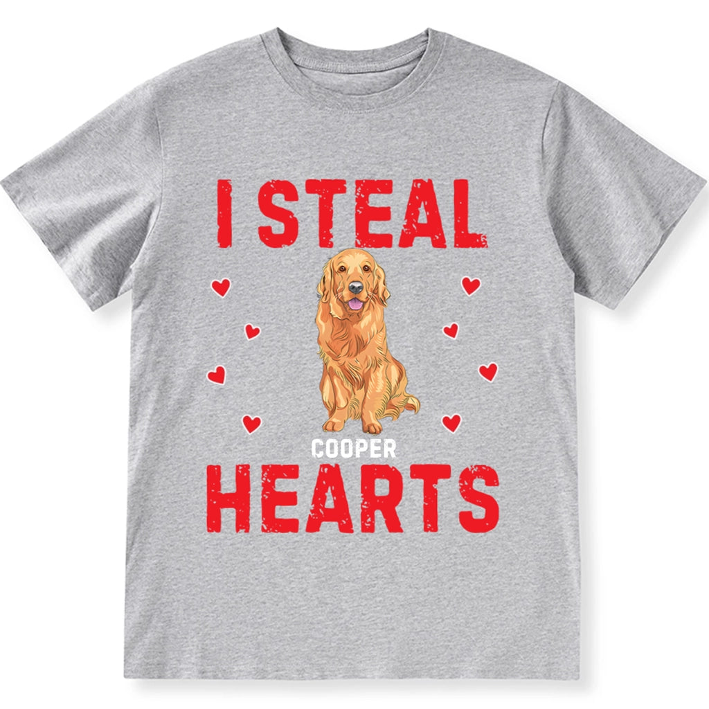 I STEAL HEARTS - Personalized Custom Unisex T-shirt