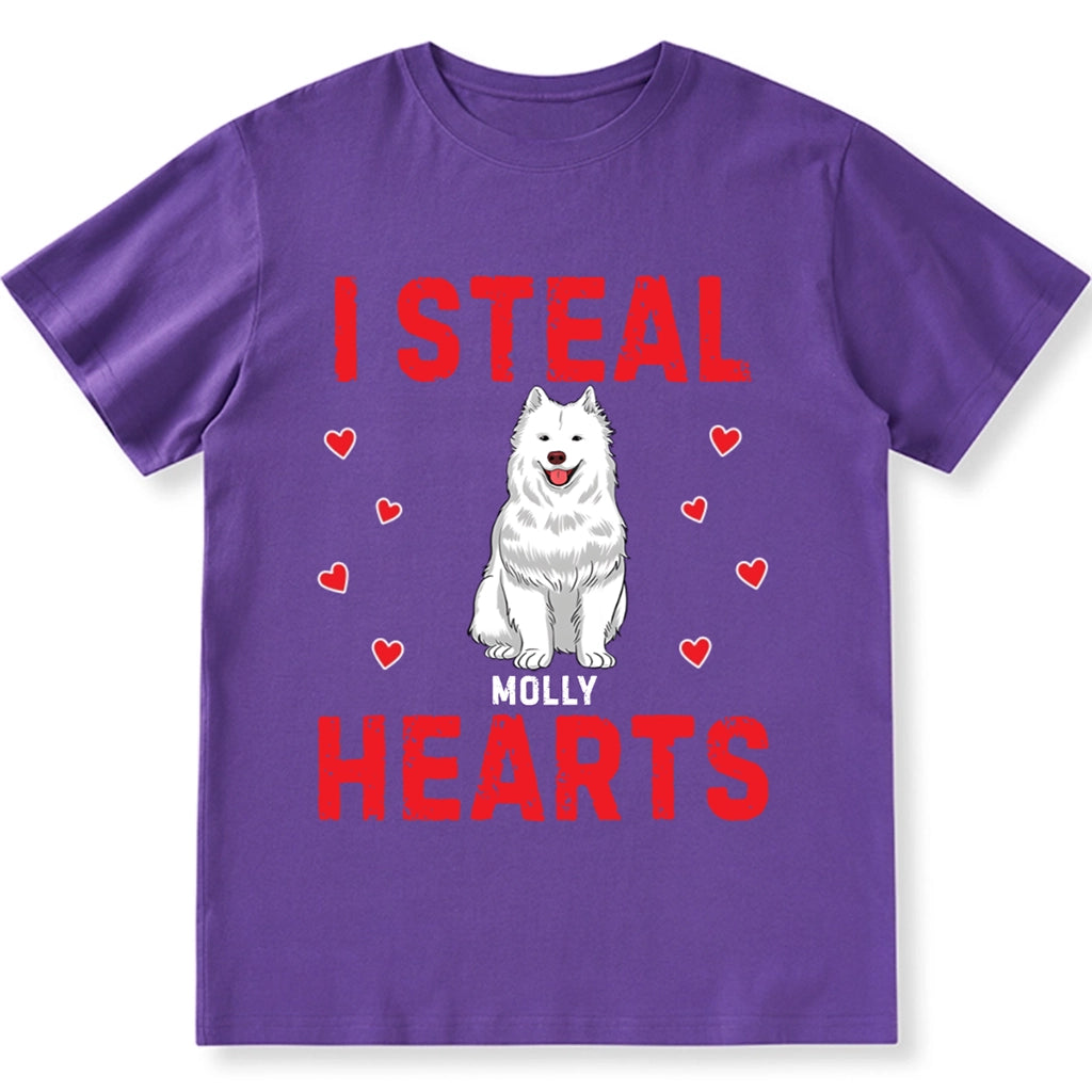 I STEAL HEARTS - Personalized Custom Unisex T-shirt