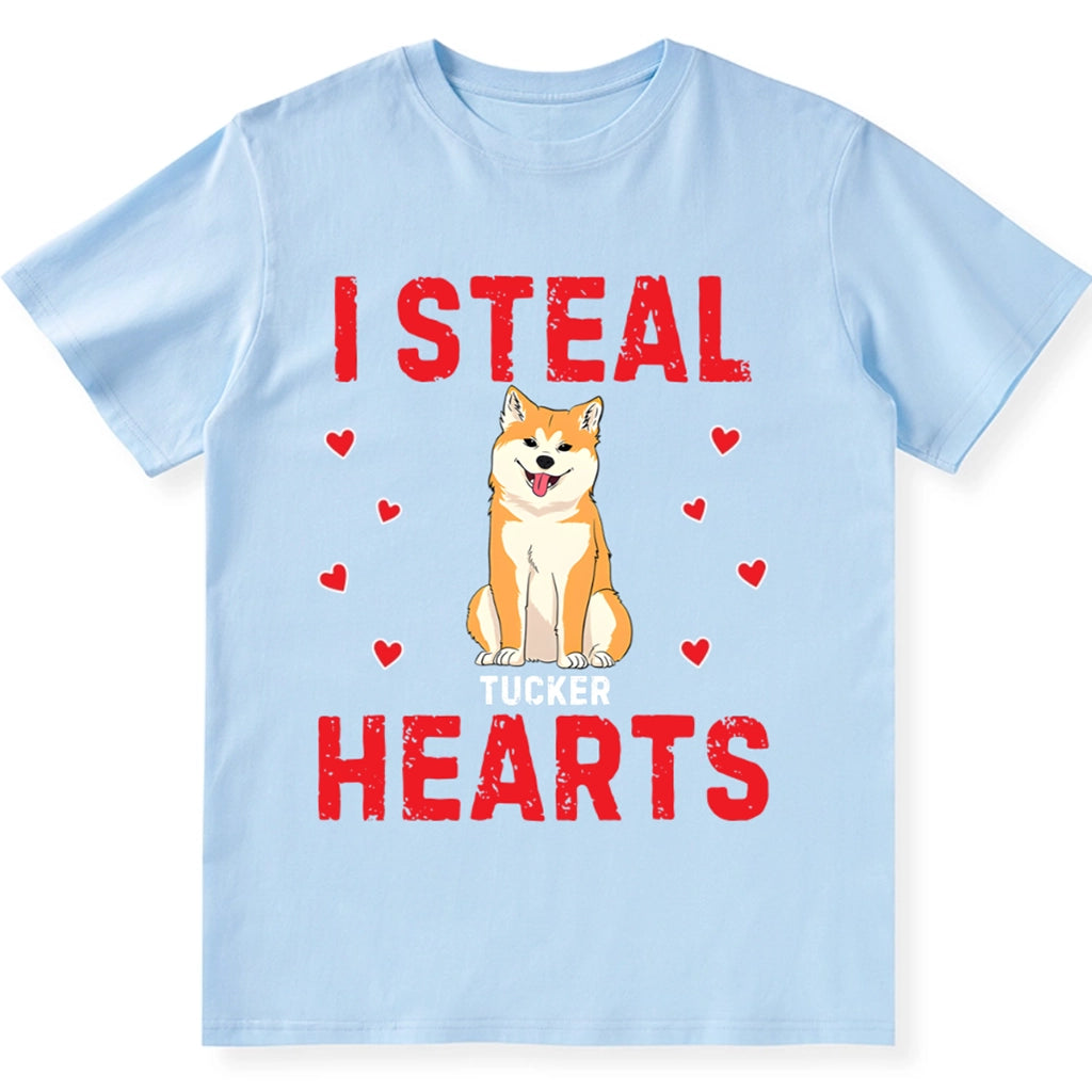 I STEAL HEARTS - Personalized Custom Unisex T-shirt