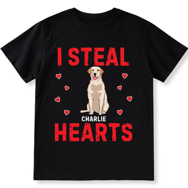 I STEAL HEARTS - Personalized Custom Unisex T-shirt