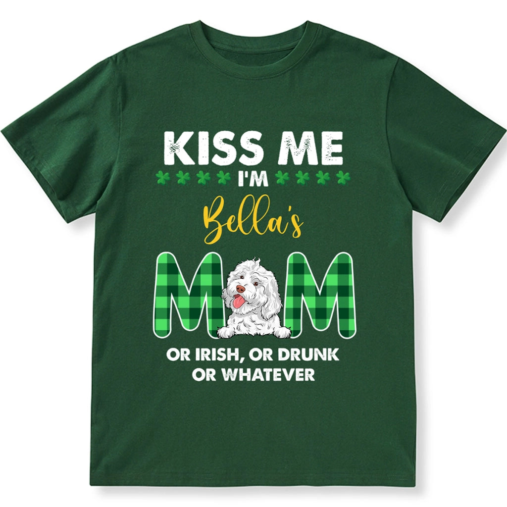 Kiss Me Dog Mom Dog Dad - Personalized Custom Unisex T-shirt