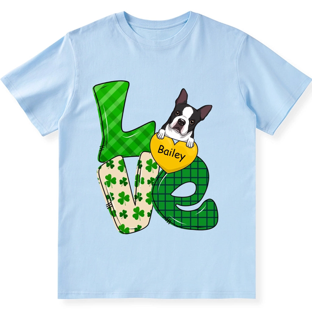 Love St. Patrick's Day - Personalized Custom Unisex T-shirt