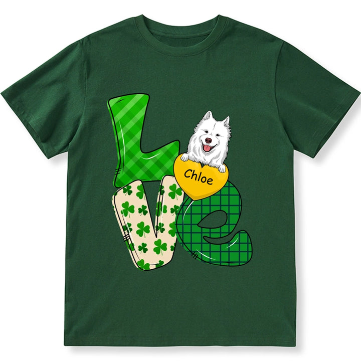 Love St. Patrick's Day - Personalized Custom Unisex T-shirt