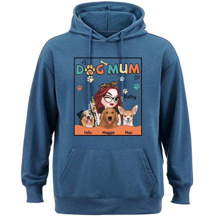 Lovely Dog Mom - Personalized Custom Hoodie