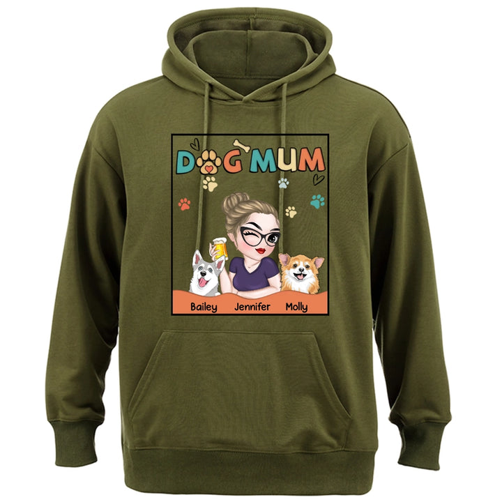 Lovely Dog Mom - Personalized Custom Hoodie