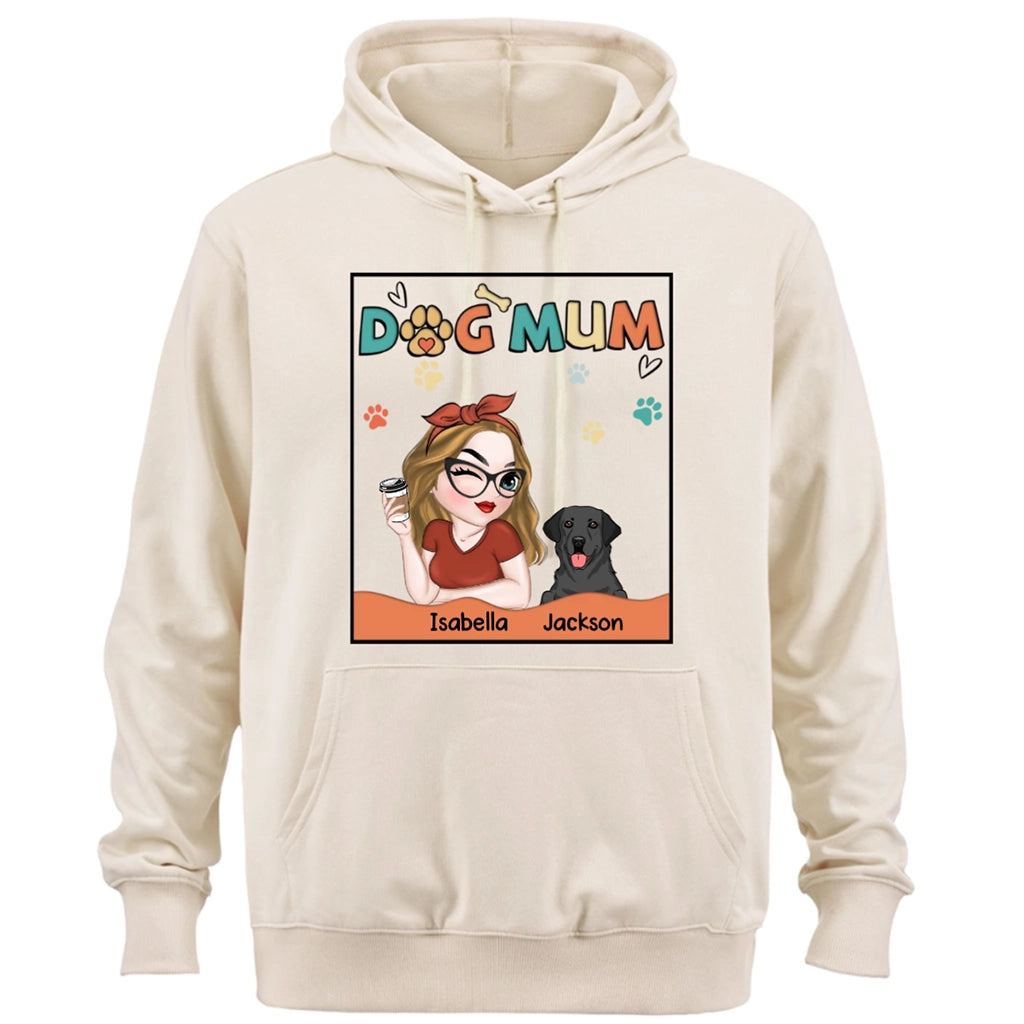 Lovely Dog Mom - Personalized Custom Hoodie