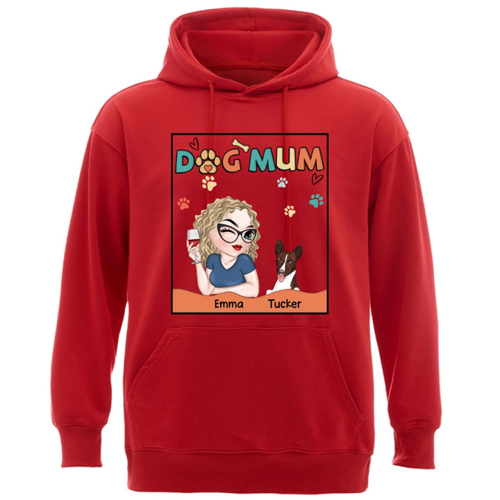 Lovely Dog Mom - Personalized Custom Hoodie