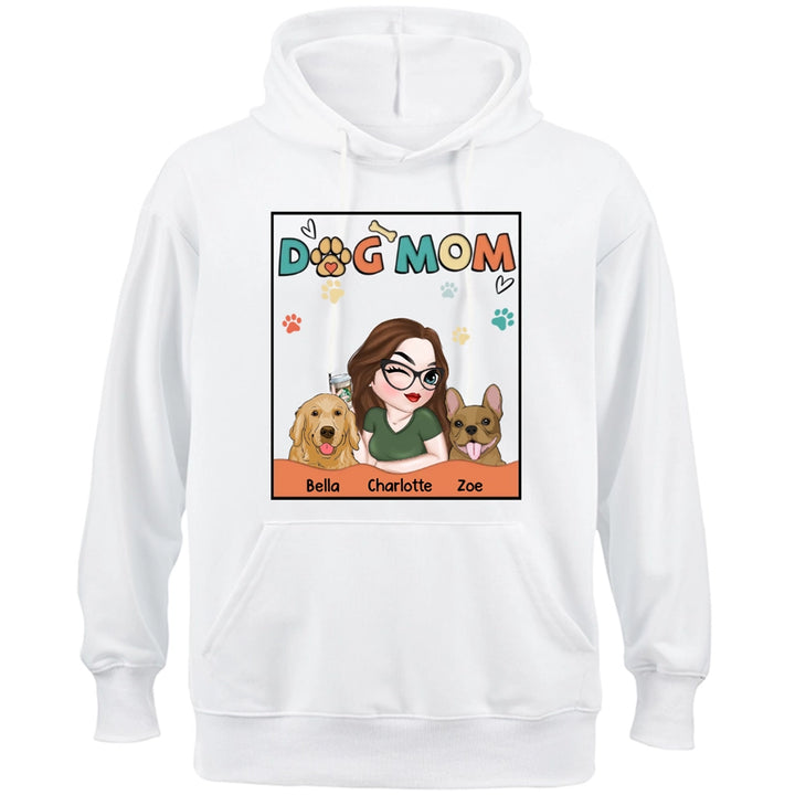 Lovely Dog Mom - Personalized Custom Hoodie