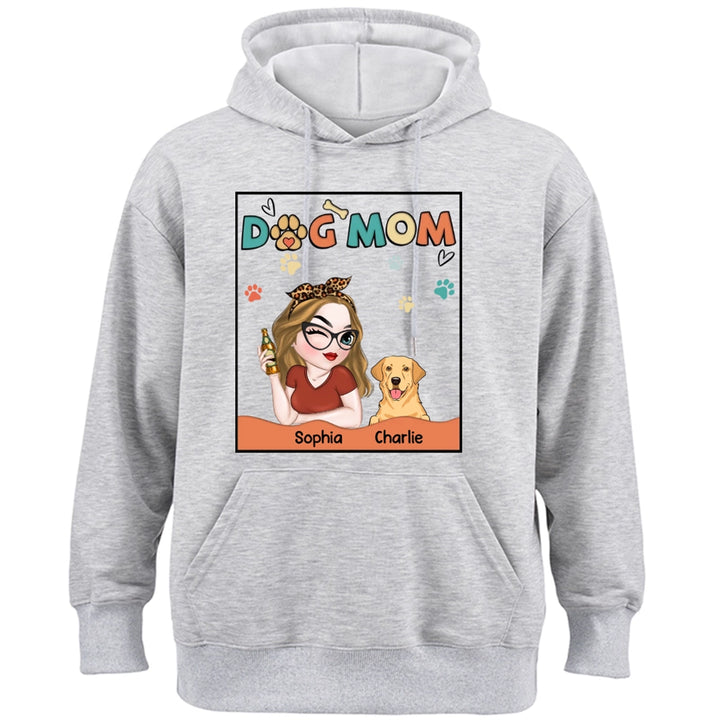 Lovely Dog Mom - Personalized Custom Hoodie