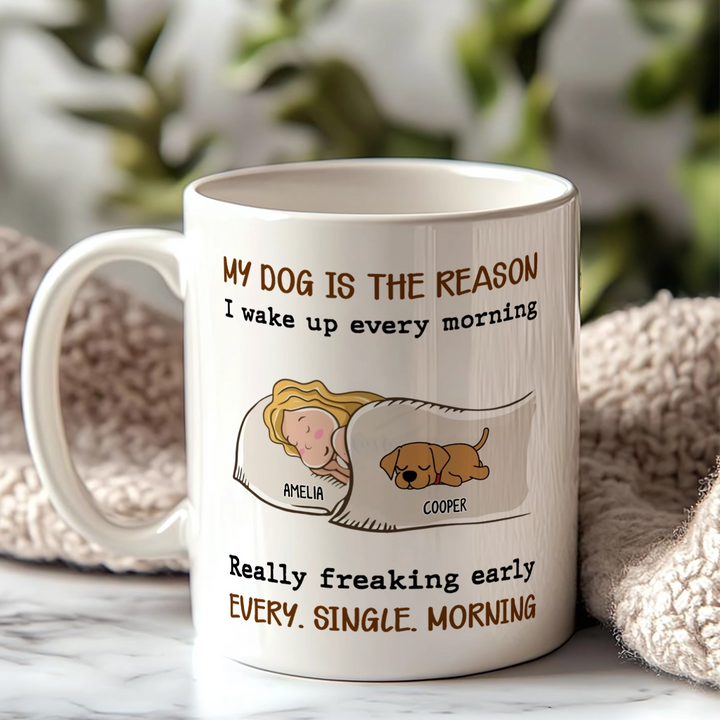 My Pet Is The Reason - Personalized Custom Coffee Mug